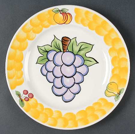Italian Fruit Dinner Plate