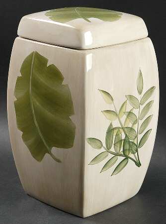 Tropical Leaves Extra Large Canister & Lid