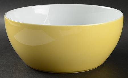 Sunny Day Pastel Yellow 8" Round Vegetable Bowl