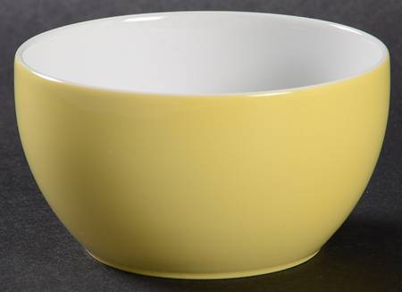 Sunny Day Pastel Yellow Open Sugar Bowl