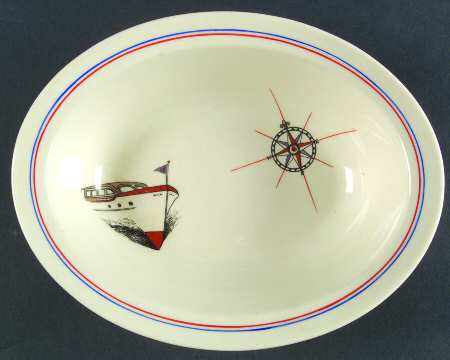 TAT29 (No Trim) 8" Oval Vegetable Bowl