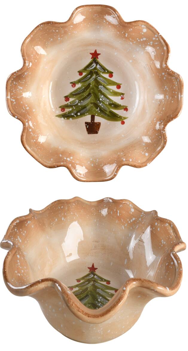 Winter Wonderland Fluted Bowl