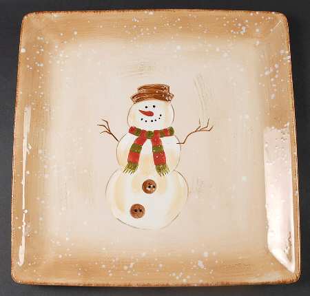 Winter Wonderland 14" Square Platter
