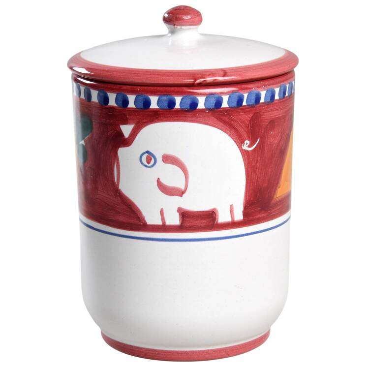 Solimene (Made in Italy, Dishwasher Safe) Small Canister & Lid