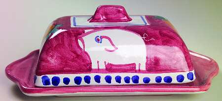 Solimene (Made in Italy, Dishwasher Safe) 1/4 Lb Covered Butter
