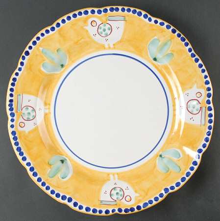 Solimene (Made in Italy, Dishwasher Safe) 15" Chop Plate (Round Platter)