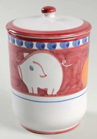 Solimene (Made in Italy, Dishwasher Safe) Medium Canister & Lid