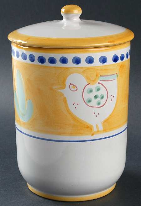 Solimene (Made in Italy, Dishwasher Safe) Medium Canister & Lid