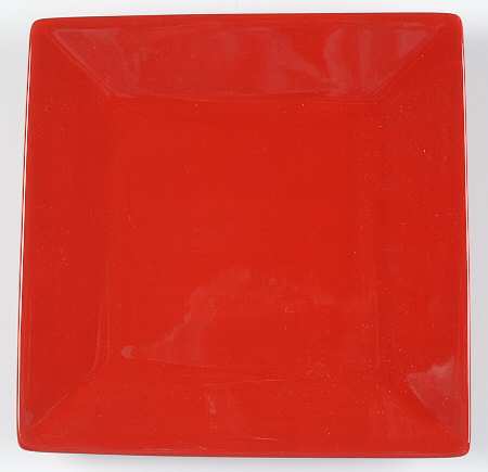 Corsica Ruby Square Salad Plate