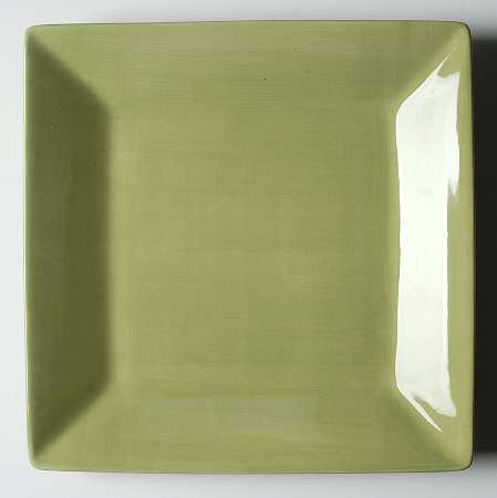 Corsica Pine Green Square Dinner Plate