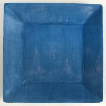 Corsica Ocean Blue Square Dinner Plate