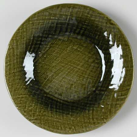 Asian Fabric Green Salad Plate