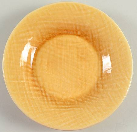 Asian Fabric Yellow Salad Plate