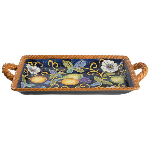 Villa Bellagio Handled Serving Tray by Tabletops Unlimited