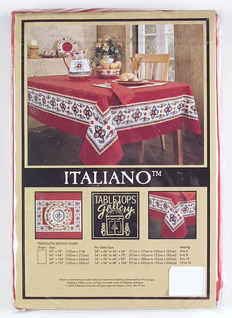 Italiano Rectangular Tablecloth 60" X 104"