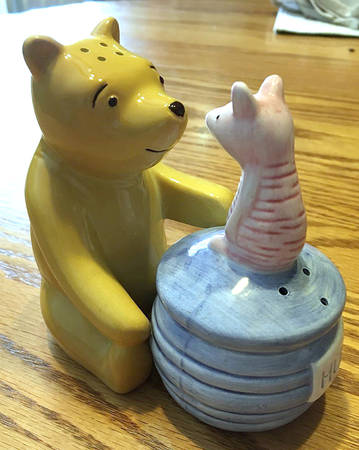 Classic Pooh Figural Salt & Pepper Set