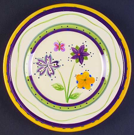Holland Flower Salad Plate