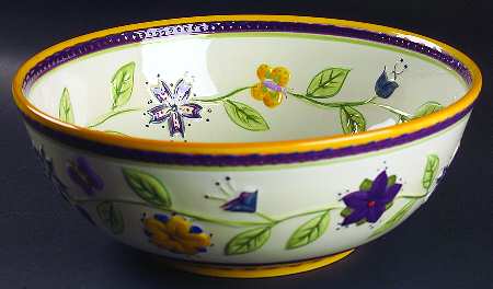 Holland Flower 11" Round Serving Bowl