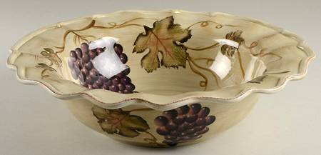 Vineyard 14" Large Salad Serving Bowl