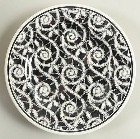 Molanco Black Salad/Dessert Plate