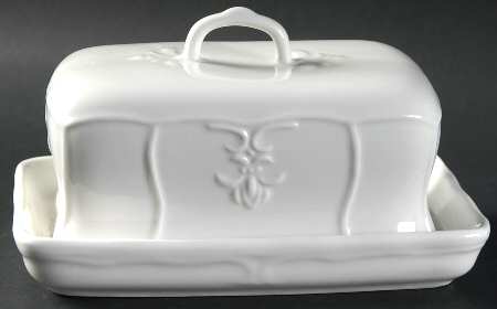 Versailles White 1/4 Lb Covered Butter