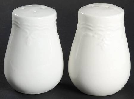 Versailles White Salt & Pepper Set