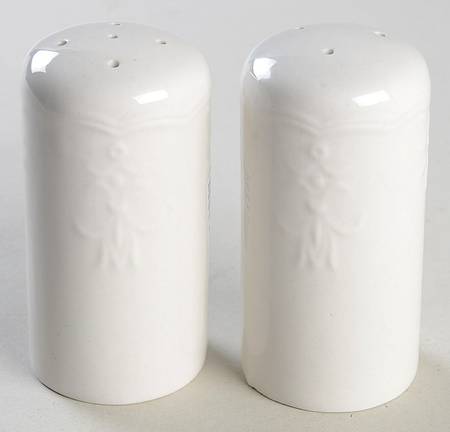 Versailles White Salt & Pepper Set