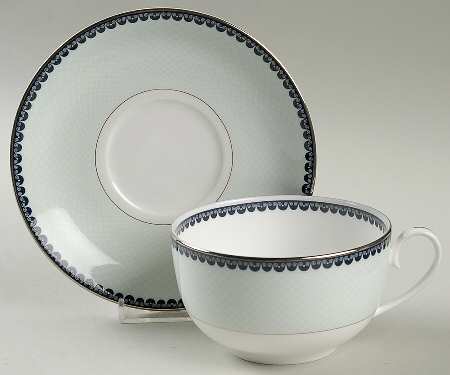 Marielle Celadon Flat Cup & Saucer Set