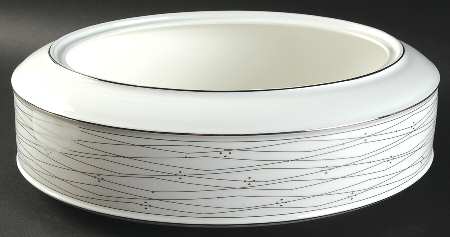 Tilden Lace Platinum 2 Quart Oval Covered Casserole No Lid