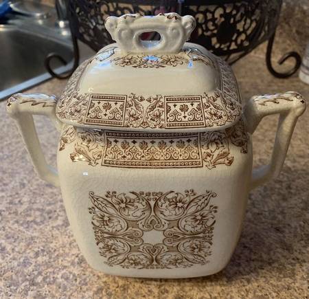 Panel Brown Sugar Bowl & Lid