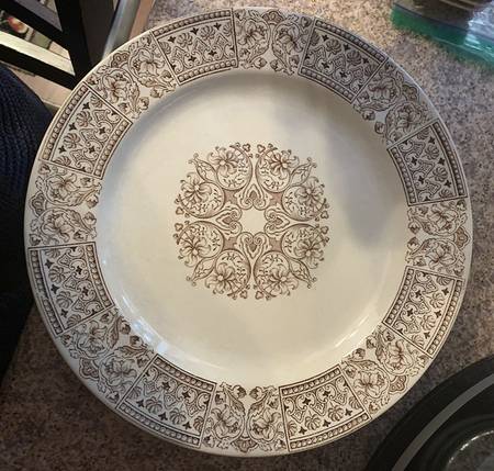 Panel Brown Salad Plate