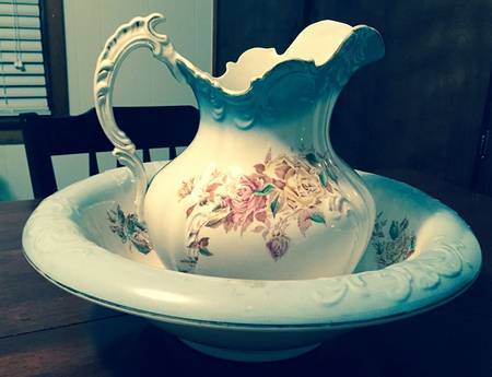 June Rose Wash Pitcher & Bowl Set