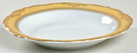 Vanessa Gold Large Rim Soup Bowl