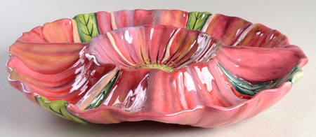 Corvina Sculpted Chip&Dip Bowl