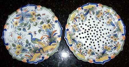 2668 Pierced Berry Bowl and Underplate