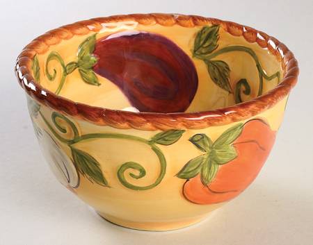 Tuscan Veggie Coupe Cereal Bowl