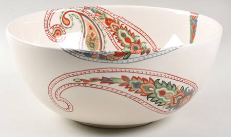 Misto Multi Paisley 10" Large Salad Serving Bowl