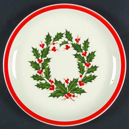 Holiday Wreath (3-8" Rim, Wide Band) by Taylor, Smith &amp; Taylor (Ts&amp;T)