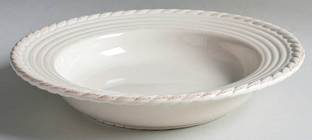 Lucca Cream Large Rim Soup Bowl
