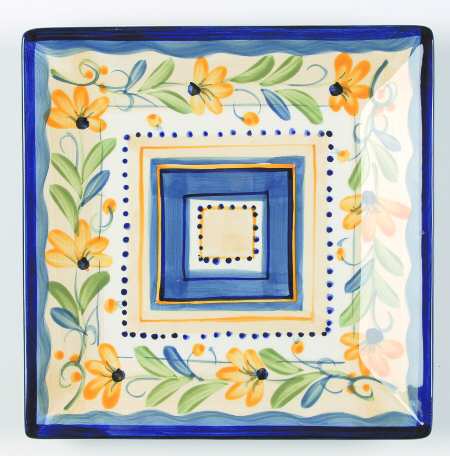 Bella Flora Square Salad Plate
