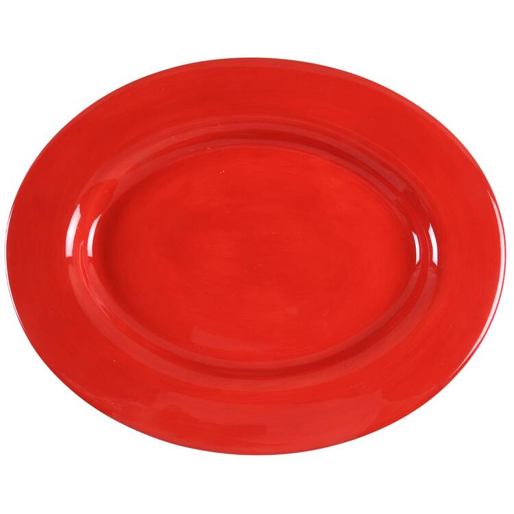 Espana Blaze (Red) 18" Oval Serving Platter