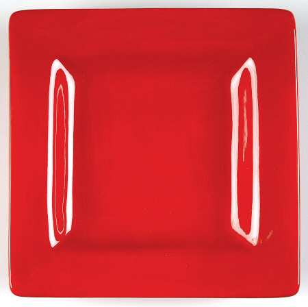 Espana Blaze (Red) Square Salad Plate