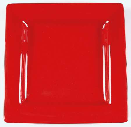 Espana Blaze (Red) Square Dinner Plate