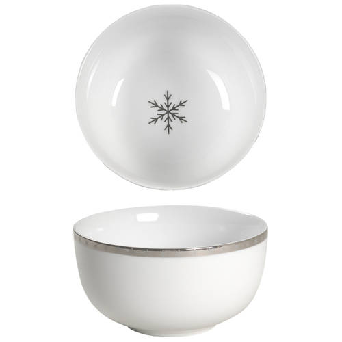 Arctic Solstice Snowflake Coupe Cereal Bowl