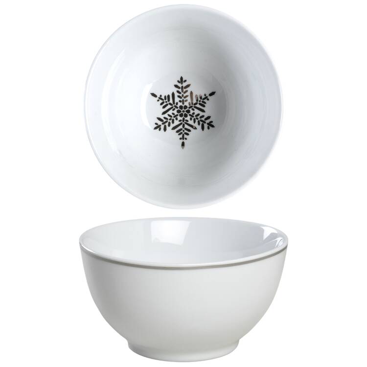 Arctic Solstice Snowflake Coupe Cereal Bowl
