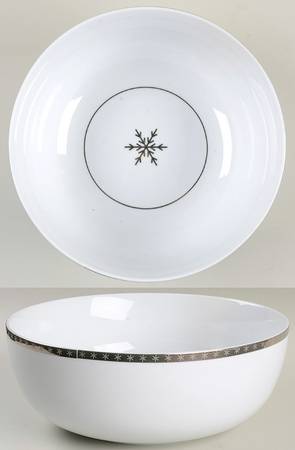 Arctic Solstice Snowflake 10" Round Serving Bowl