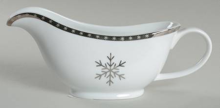 Arctic Solstice Snowflake Gravy Boat