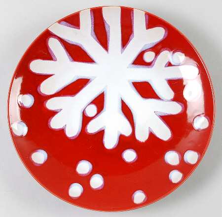 Snowflake Salad/Dessert Plate
