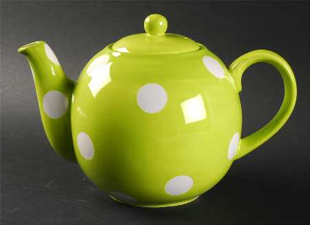 Polka Dot Teapot & Lid