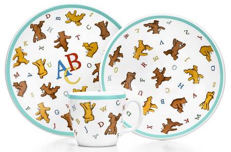 Alphabet Bears Child's Plate
